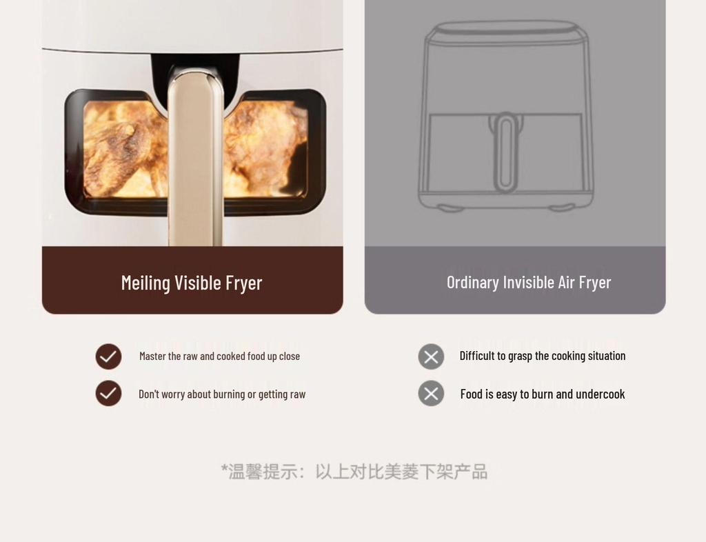 Elegancki Wielofunkcyjny Beztłuszczowy Elektryczny Frytkownica Powietrzna z Diamentowym Wzorem