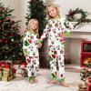Christmas Print Cute Family Set Pajamas, Home Clothes, Family Set Long Sleeve Top Pants Set
