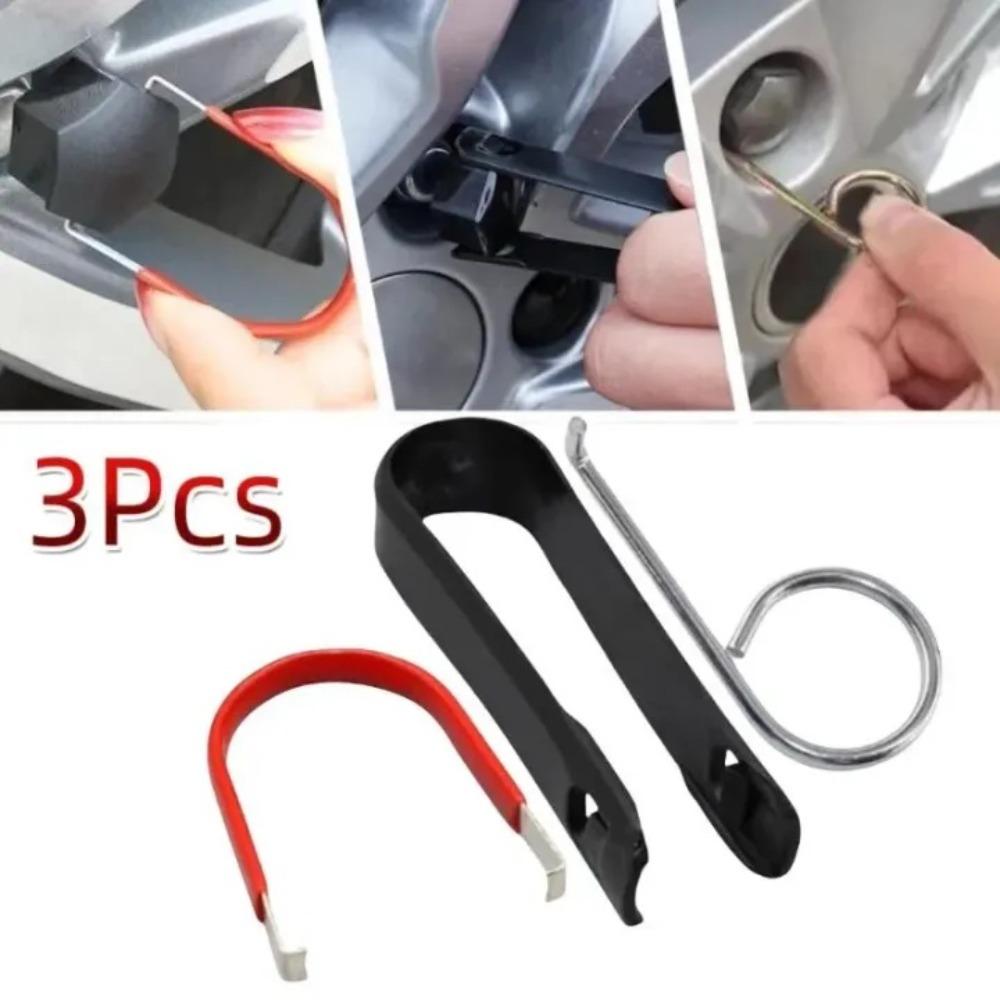 3 Stück/Set Universelle Auto Radschraube Radmutter Mittelkappe Abzieher Entfernungsklammer Auto Reifenkappe Abzieher Werkzeug Auto Reparaturteile