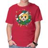 Unisex Crew Neck T-Shirt An Aggressively Merry Christmas Graphic Short Sleeve Casual Tee