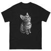 Cute Cat Kitten Short Sleeves TShirt Kawaii Soft Aesthetic Minimalist Cat Lover Casual Streetwear Graphic Tee Top Minimalist
