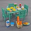 35CM 1:12 Miniature Furniture Forest Family Kitchen Toy Dining Table Dollhouse Accessories Bathroom Pretend Play For Girl Gifts Toys