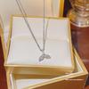 Japanese-Korean Fashion Mermaid Tail Necklace: Exquisite Titanium Steel Clavicle Chain for Women