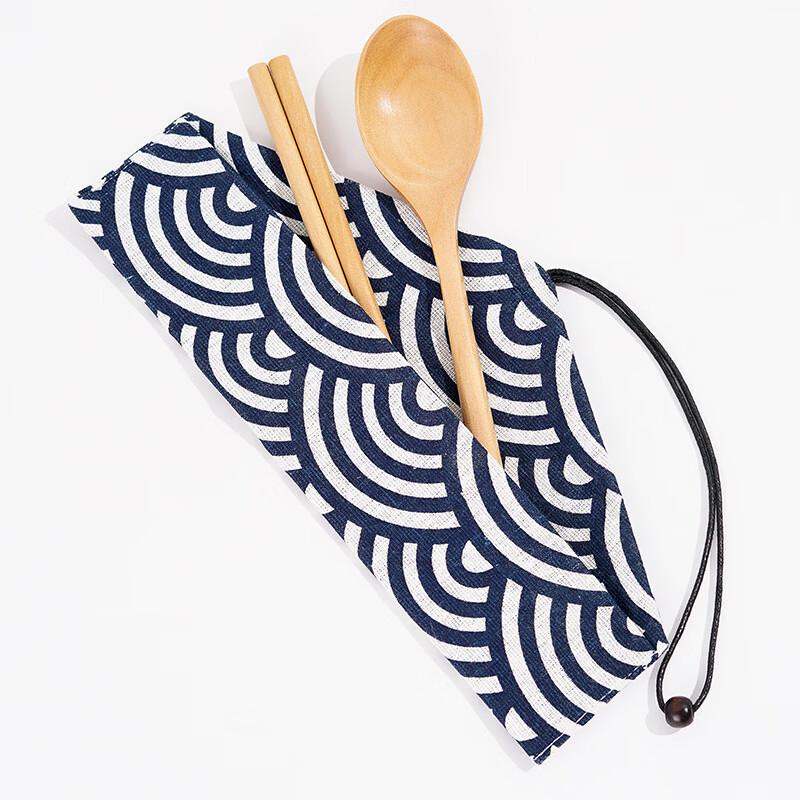 Abay Portable Lotus Wood Travel Utensil Set