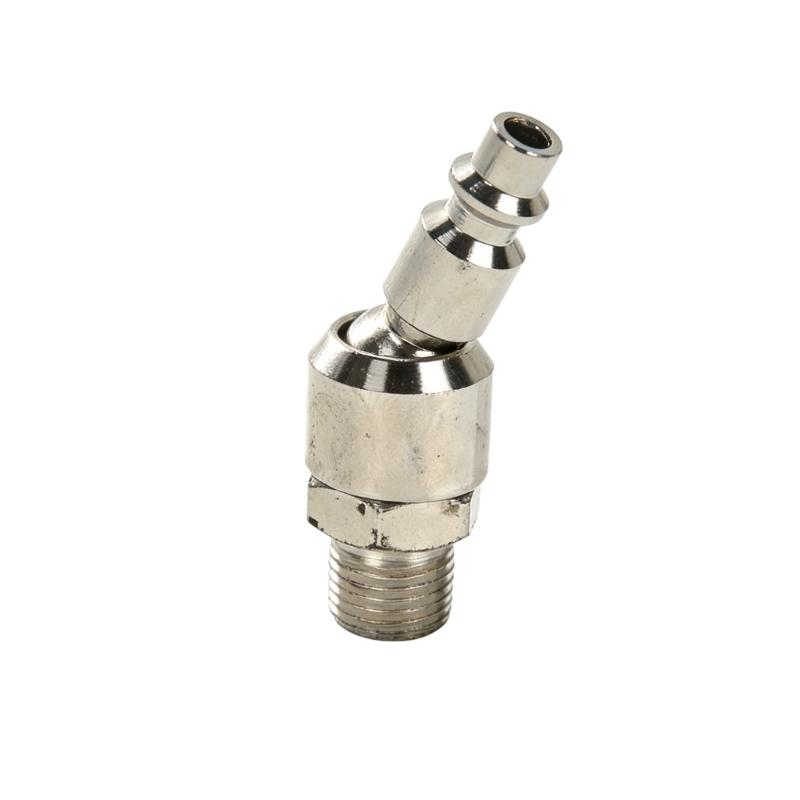 Universal Air Tool Quickly Connect Plugs Fitting Hose Compressor Quick Release Coupler Universal 360 Degree Swivels Pneumatic Quick Joint