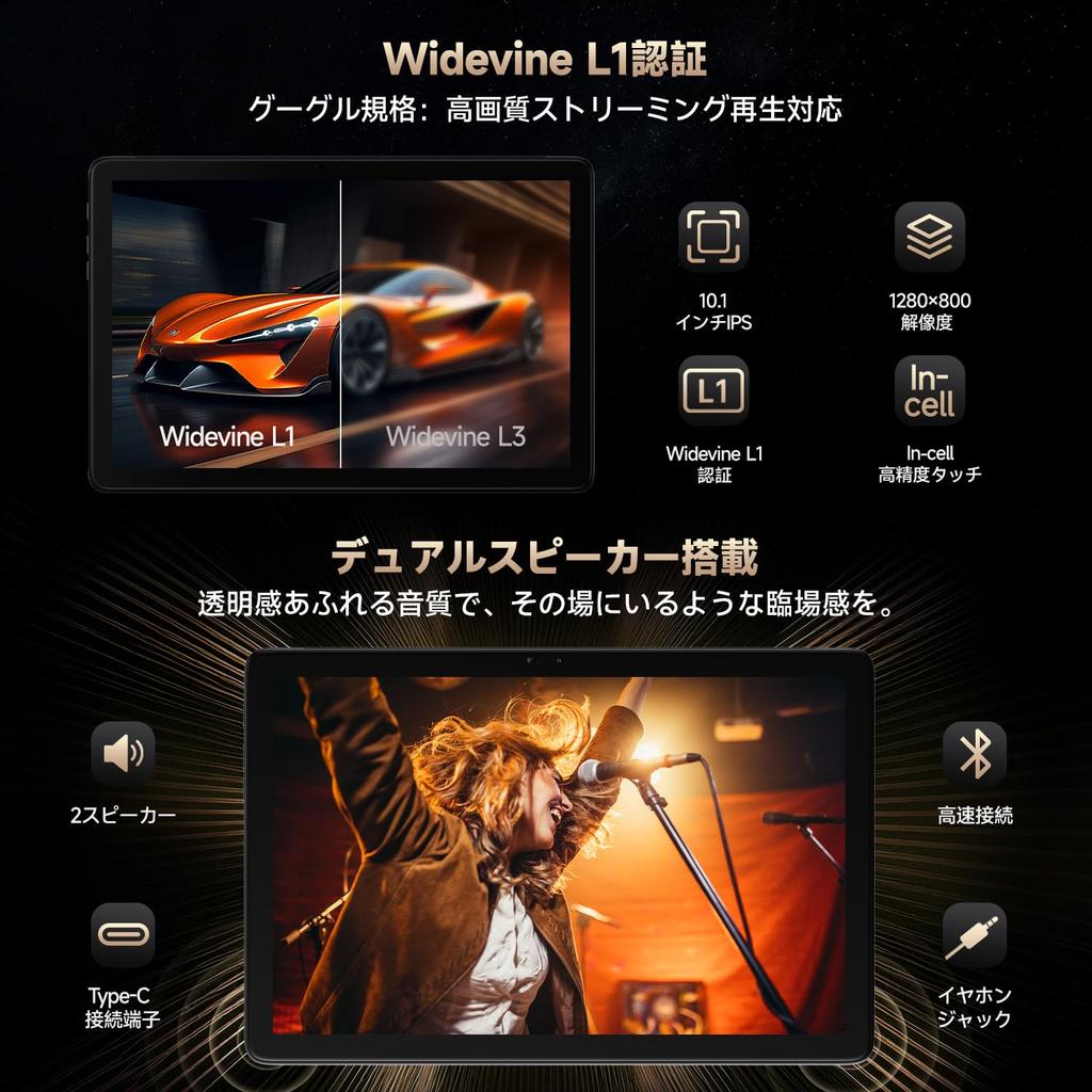 16 Tablet First FPD Tablet Model 16GB RAM 128GB ROM 1280x800 IPS Large Screen UNISOC T616 CPU Widevine L1 HD Compatible 6000mAh 18W Fast Charging Face