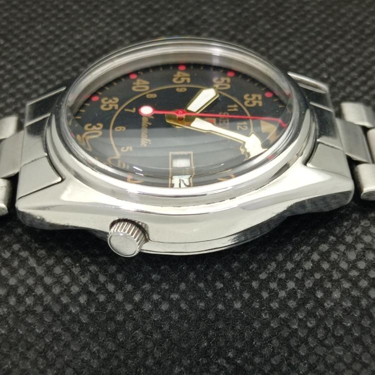 POUŽITÉ VINTAGE SEIKO 5 AUTO 7S26A JAPONSKÉ PÁNSKÉ HODINKY S ČERNÝM CIFERNÍKEM 621a-a413421-2 SKU621a-a413421
