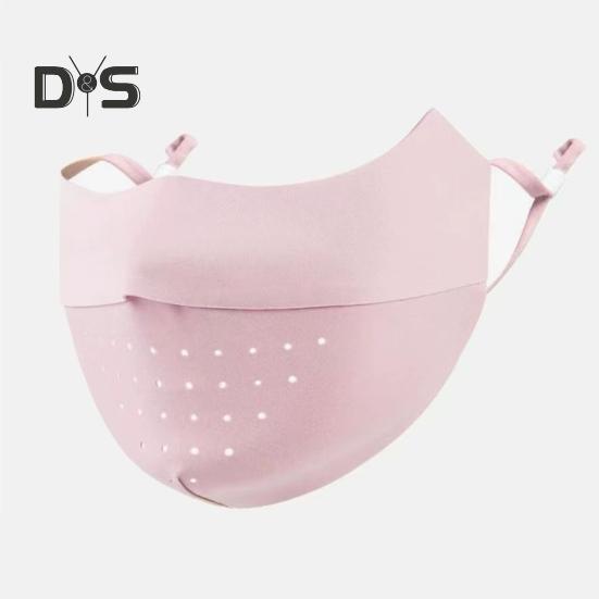 Gesichtsschutz, nahtlos, atmungsaktiv, mit Löchern, Sonnenschutz, 3D-Gesichtsschutz im schlanken Design, UPF 50, atmungsaktiver Gesichtsschutz aus Eisseidengewebe