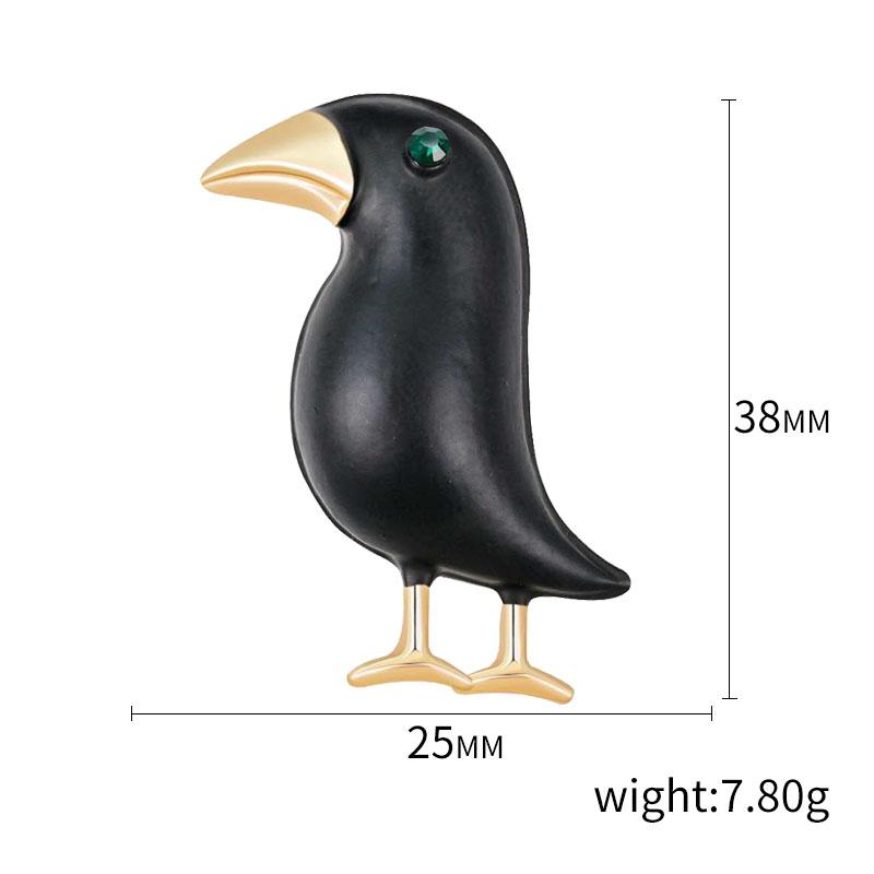 Enamel Bird Brooch for Women Unisex Rhinestone Swallow Pin Sparrow Badge Banquet Party Backpack Gifts Jewelry Accessories