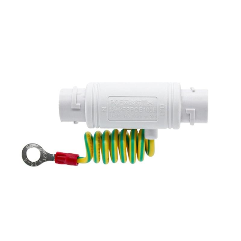 

RJ45 Ethernet Surge Protector for PoE Gigabit Networks, Outdoor Use Weatherproof and Durability Construction Accessory 1