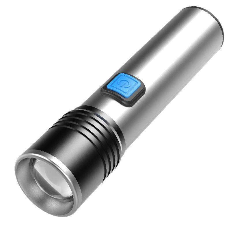 New Waterproof Purple Light Detection LED Lamp - Portable, Zoomable, Long-Range Outdoor Use