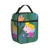 Borsa termica per il pranzo Ben e Holly - Piccolo Regno, alta capacità, riutilizzabile, borsa frigo, porta pranzo, tote per lavoro, picnic, borsa per cibo