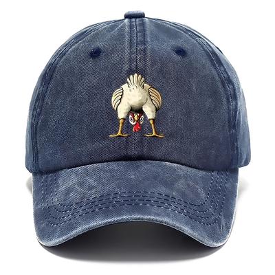 Funny Chicken Butt Baseball Cap Unisex Adults Casual Cotton Adjustable Farm Visor Hat