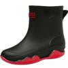 Fashion rain shoes women's 24 waterproof, non-slip and comfortable men's water boots fishing room work fleece rubber shoes
