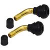 Audiofan Motorcycle Air Valve, L-Shaped, Rubber Tubeless Valve, Snap-in Valve, PVR-70, Moped, For Motorcycles,