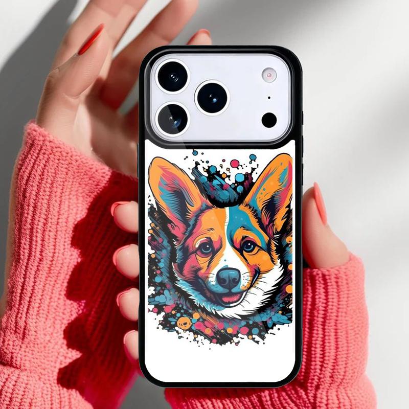 Corgi Funny Puppy Phone Case for iPhone 17 16 15 14 13 Pro Max Back Cover for 12 11 Pro Coque