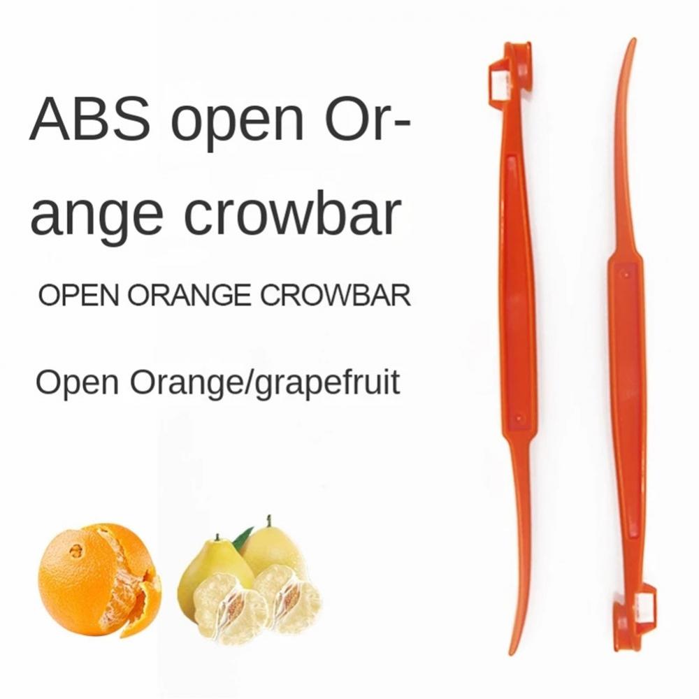 2/4/6PCS Kitchen Accessories Durable Material Convenient Popular Actual Highest Rated Plastic Orange Peeler With Handle