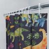 Vibrant Dinosaur Shower Curtain Waterproof Fabric Design For Bathroom Decorations 71X72 Inches