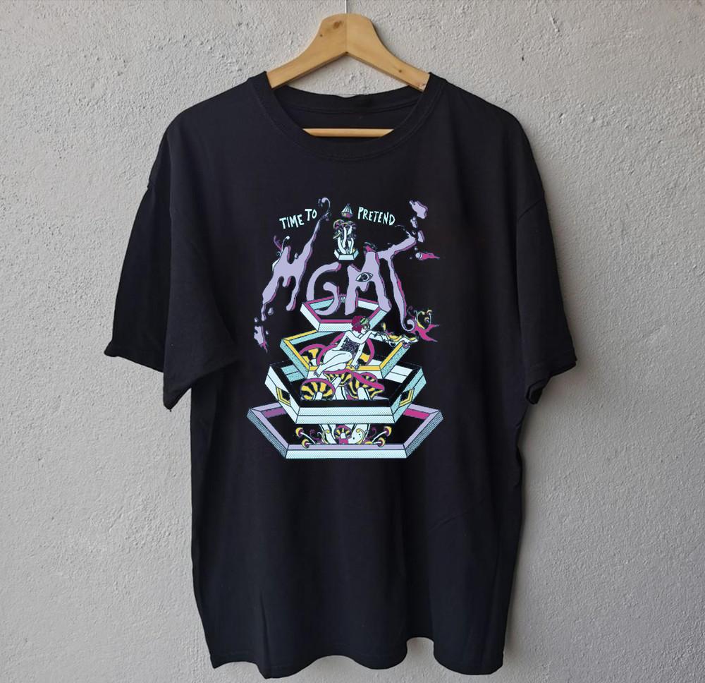 

Vintage MGMT Band Time To Pretend Cotton Shirt Unisex Concert S to 5XL EL199 Unisex T-Shirt XXXXL