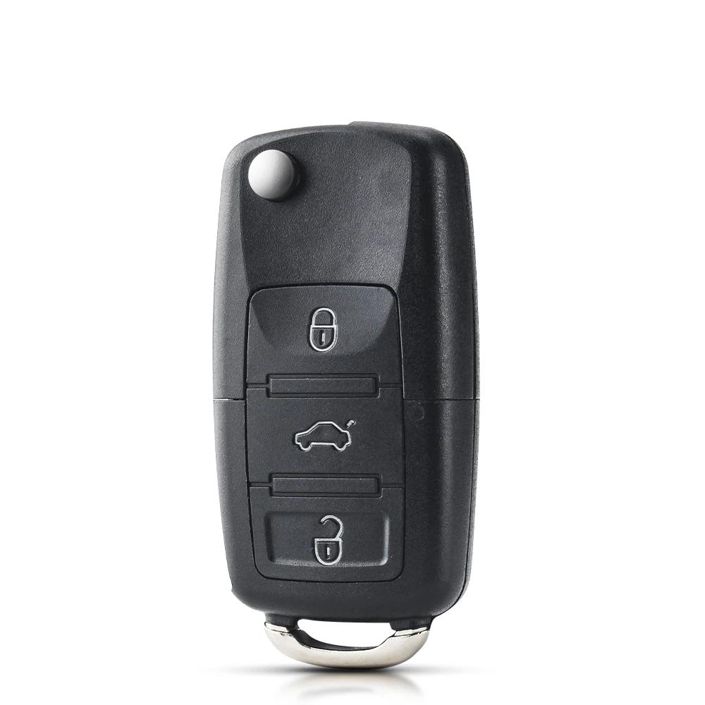 KEYYOU For Volkswagen VW Golf 4 5 Jetta Passat CC Tiguan Polo Beetle Skoda Flip Folding Remote Key Shell Fob 3 Buttons Car Key