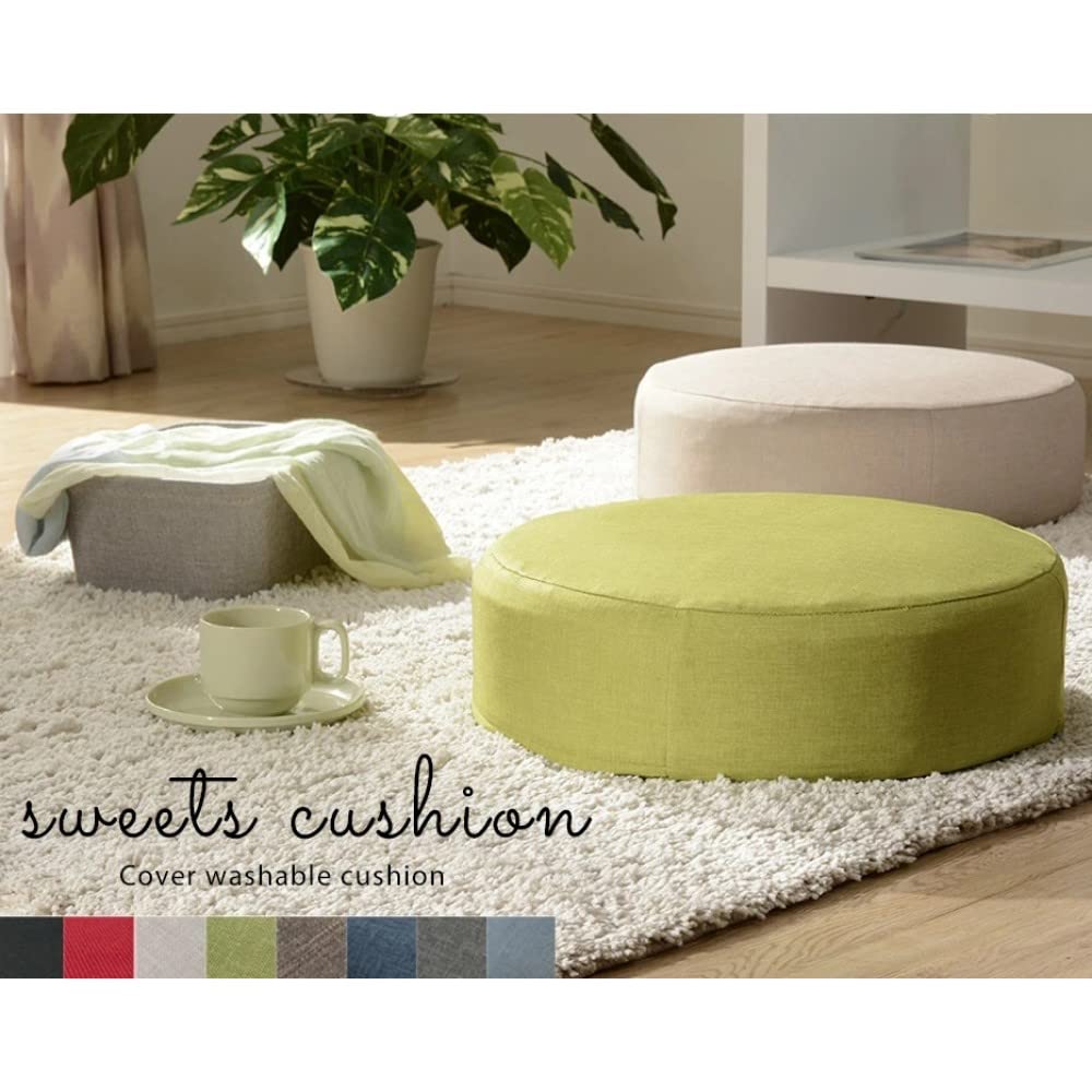Seltan Cushion Darian Green Washable Cover SWEETS Square Memory Foam Sheet Made In Japan A366t-562GRN