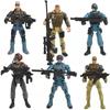 6 Stück/Set Krieger Elite-Streitkraft Militärische Actionfigur Spielzeug mit Waffen 10cm Terrorist SWAT-Team für Kinder Geschenk