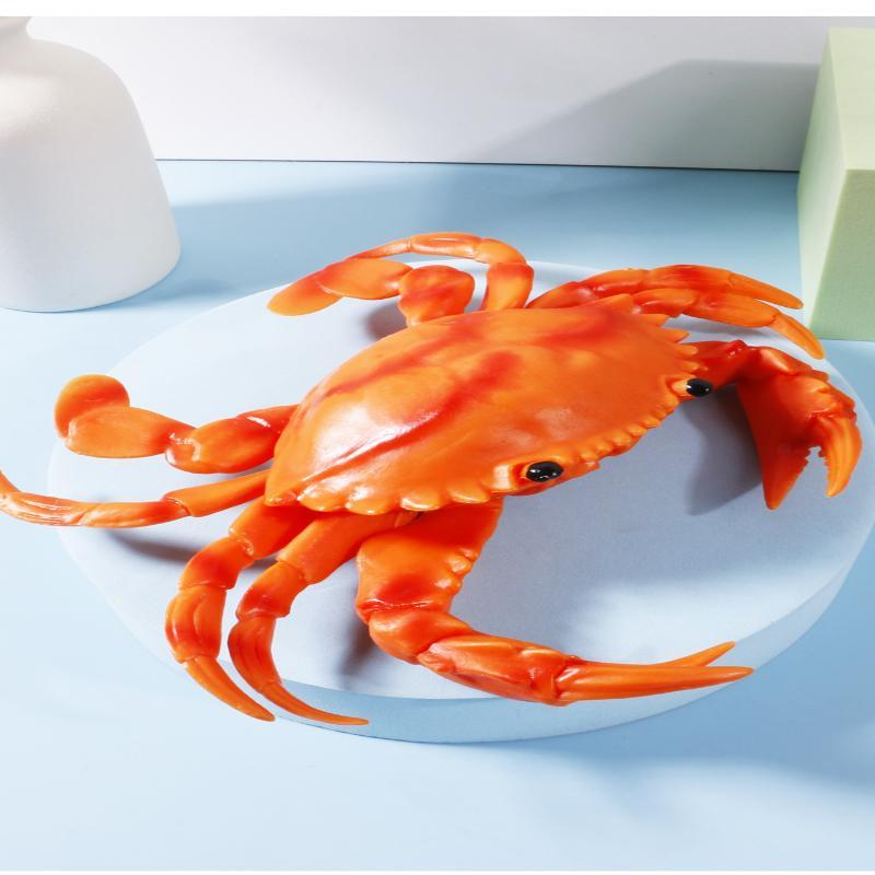 Non Toxic Soft Pvc Squeaky Crab Lobster Toy Realistic Sound For Kids Bath Time Pretend Play