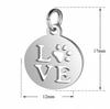 Love Paw Charm Pendant Stainless Steel