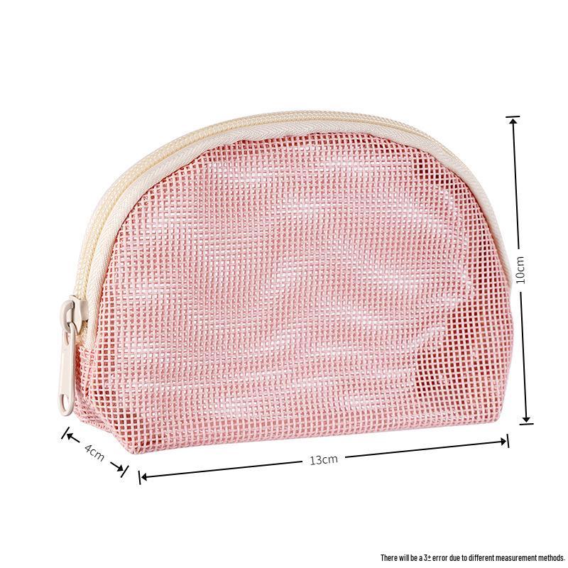 Portable Large-Capacity Mesh Makeup Organizer Bag for Women