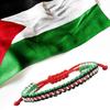 Adjustable Palestinian Woven Bracelet Palestinian Flag Handcrafted Bracelet Statement Hand String Braided Rope Bangle