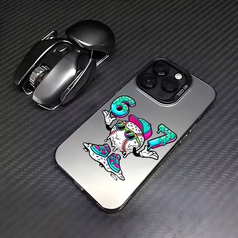 67 S-Six S-Seven Meme A-Aesthetics   Phone Case For iPhone17,16,15,14,13,12,11 Plus,Pro Max Colored Silver Plated Inside Cover