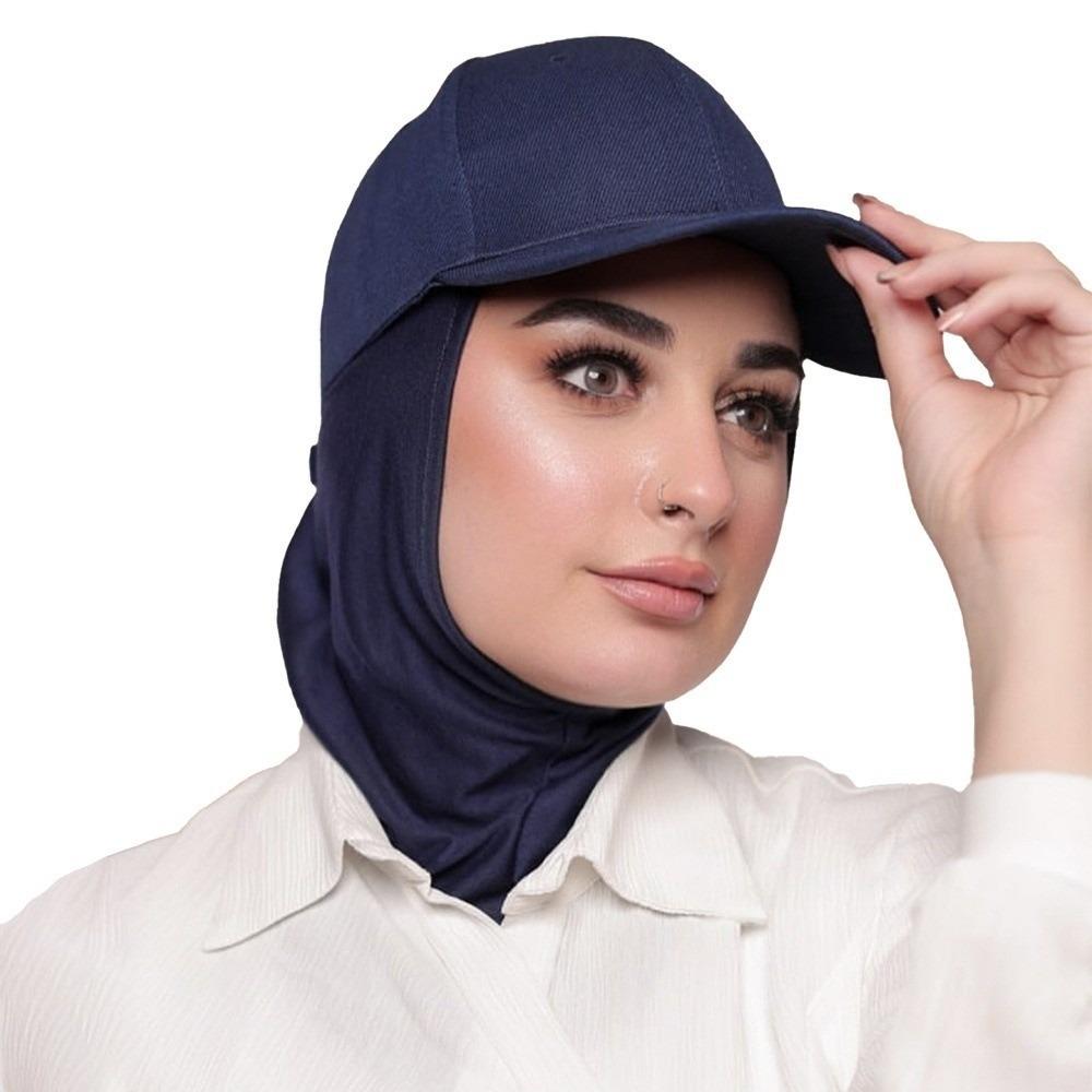 Fashion Muslim Turban Cap Solid Color Full Coverage Bonnet Hijab New Baseball Cap