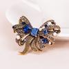 SKEDS Women Girls Vintage Classic Crystal Bow Ribbon Badges Pins Classic Luxury Design Bowknot Pins For Women's Clothing Coat