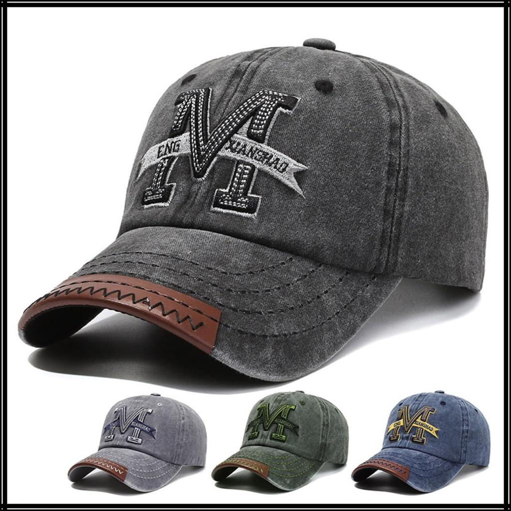 Cap Hat Vintage Embroidery Outdoor Stylish CZA145 [White Fang] Men's Women's (Black)