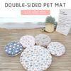 Tapis de lit pour chat en peluche Rond Lit pour animaux de compagnie pour chats Petits chiens Tapis de couchage doux en polaire pour animaux de compagnie Nid pour chaton chiot Coussin pour animaux de compagnie Accessoires pour chat