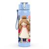 1PC Cute Standing Vintage Doll Art Print 750ml Color Plastic Sports Water Bottle Leakproof Flip Straw Lid Suitable for Sports Office Home Use