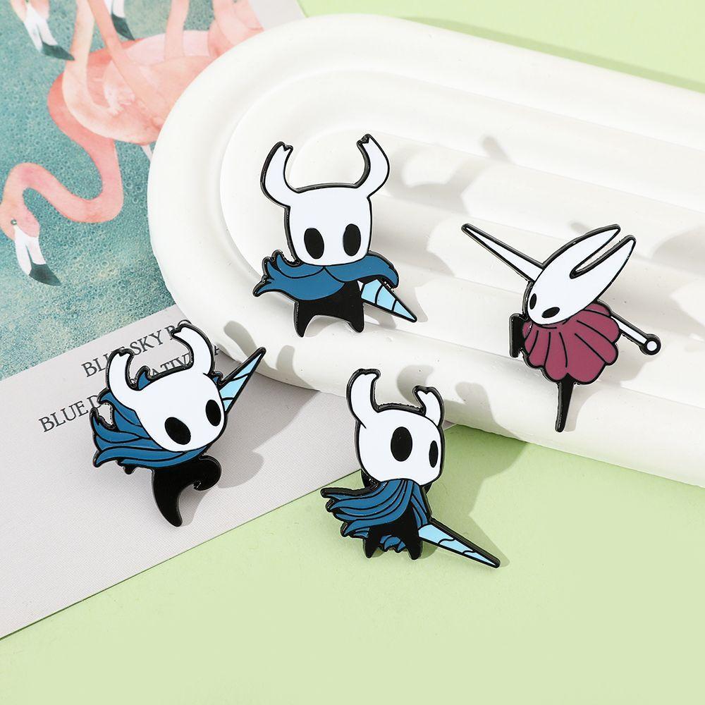 Hollow Knight Spel Perimeter Broche Schattig Cartoon Herdenkingsbadge Persoonlijkheid Reversspeld Rugzak Jas Mode Accessoires Cadeau gray