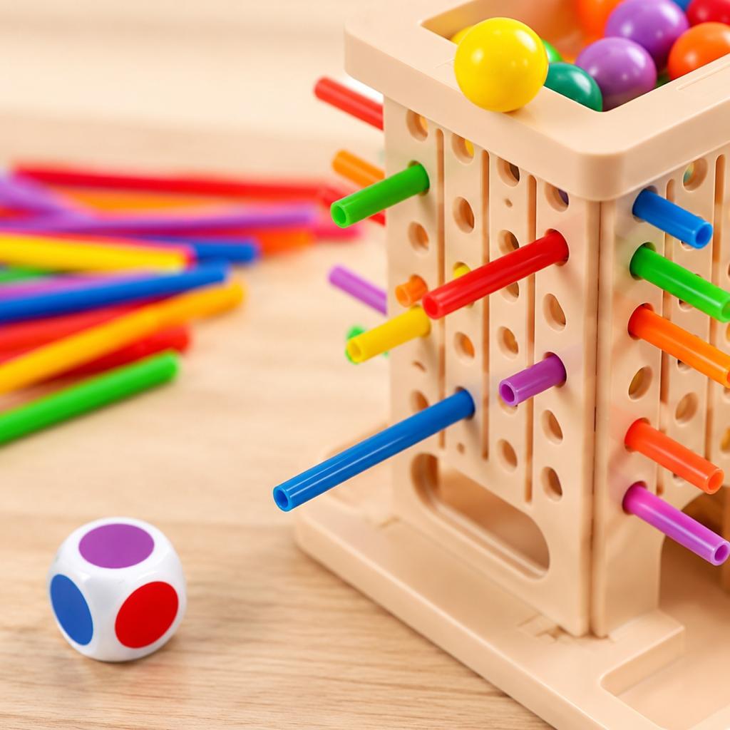 Kids Balancing Stick , Fun Stacking Challenge Toys for Children, Family Board for Ages 3 and Up