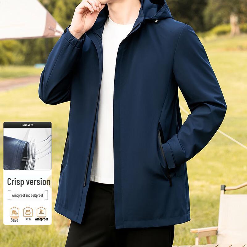 Caesar Men s Spring Windproof Hooded Jacket 50