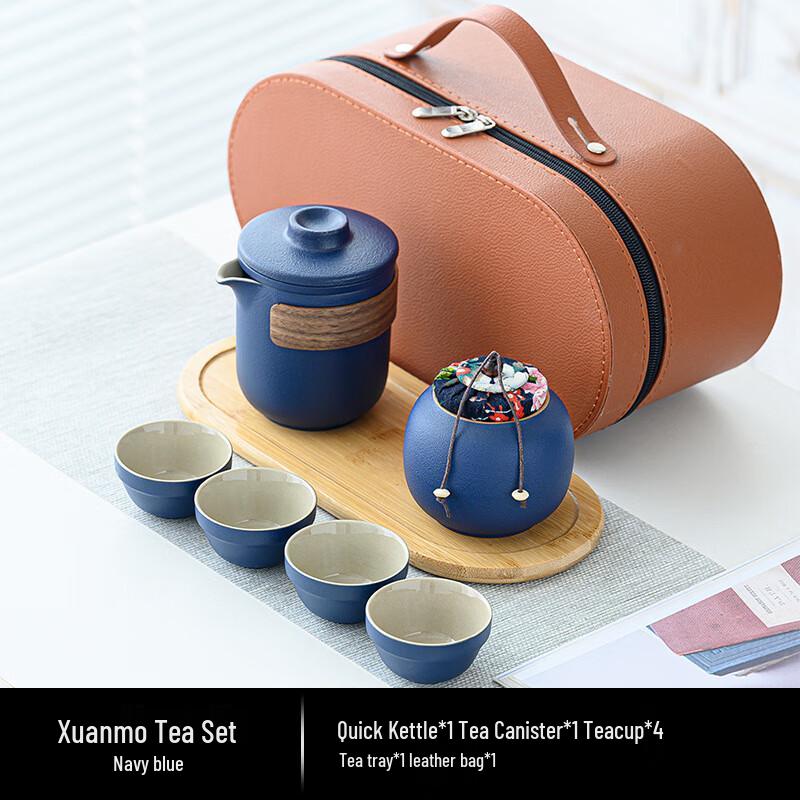 

OIMG Travel Car Tea Set