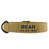 Personalized Tactical Dog Collar with Name and Phone Number
