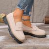 Women's Platform Penny Loafers Chunky Lug Sole Slip-On Casual Daily Shoes