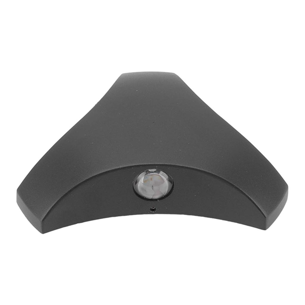LED Wandleuchte 3W 3LED Dreiseitiges Leuchtendes Design Wasserdicht Schwarz Wandlampe für Garten Korridor 85‑265V