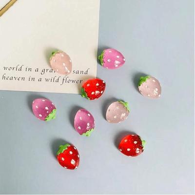 9 peças Lindos Ímãs de Geladeira de Morango, Ímãs Decorativos Fofos, Adesivos de Geladeira Personalizados, Adequados para Cozinha