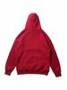 Chen Weiting Wine Red Fleece-Lined Cotton Hoodie with Letter Print