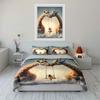 Ensemble de décoration balançoire girafe fantastique Housse de couette douce et confortable Ensemble de literie Comprend 1*Housse de couette & 2*Taies d'oreiller, Cadeau