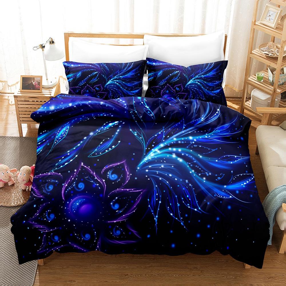 Art Pattern Bedding Sets Comforter Quilt Bed Cover Duvet Cover Pillow Case 2-3 Pieces Sets Kids Adult Size Home Decoration