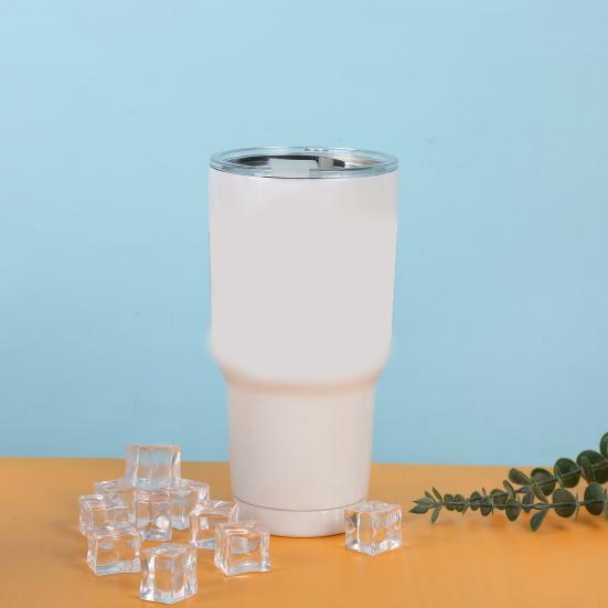 Stainless Steel Ice Cup 900ML Large Capacity Insulation Tumbler with Straw Car Coffee Cup for Hot Cold