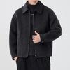 Men's Heavyweight Double-Faced Wool Coat - Thick, Warm Lapel Jacket for Autumn/Winter 2025