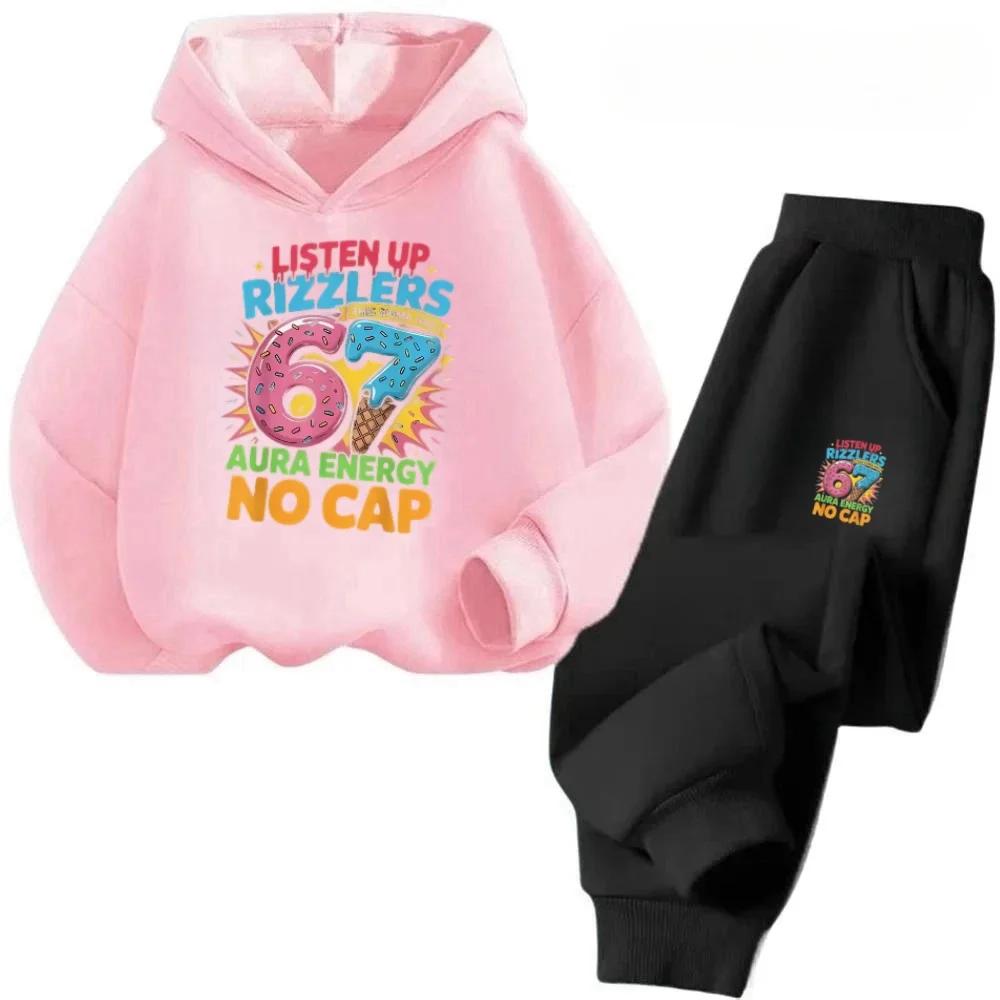 67 Offre Spéciale Tenue Pour Enfants 4-13Y 2 Pièces Dessin Animé Imprimé Coton Survêtement Remise Expédition Dans Le Monde Entie